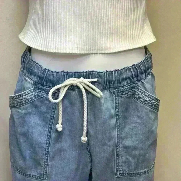 High Rise Denim Jogger by Loft Outlet Size Medium - Picture 4 of 9